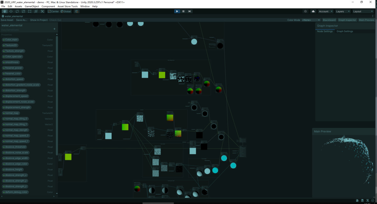 Water Elemental Shader - URP