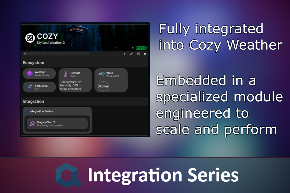 Integration Series: COZY Weather 3 x MagicaCloth 2