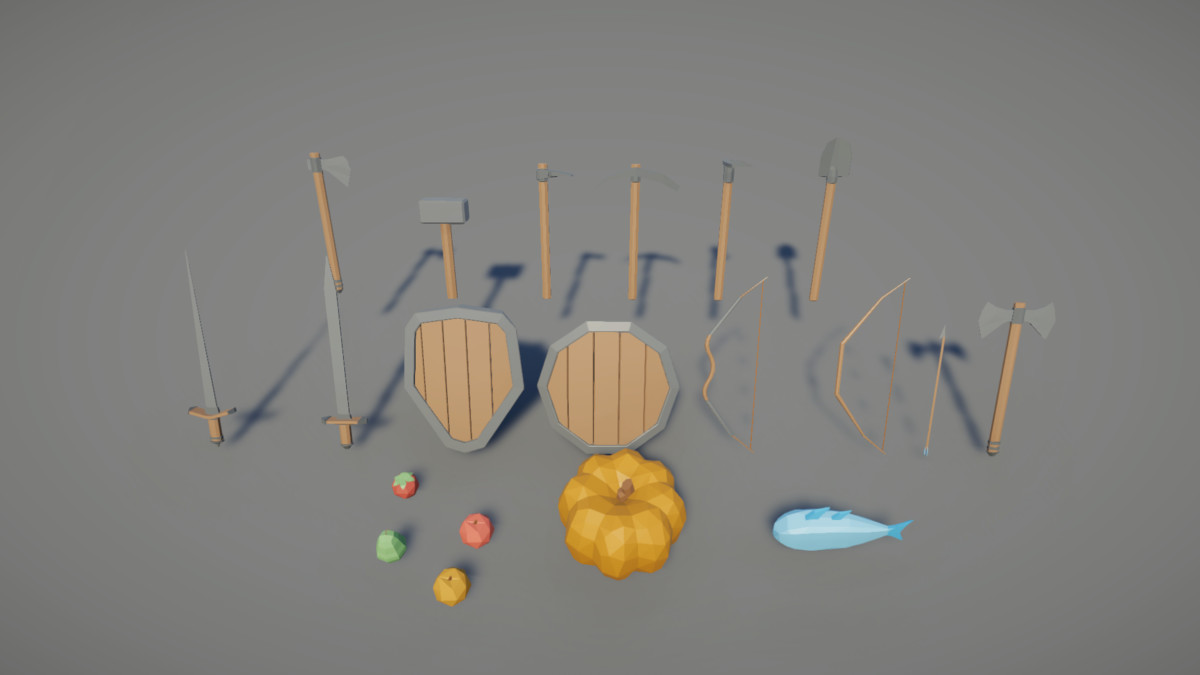 VERDANT Low Poly Modular Medieval Village