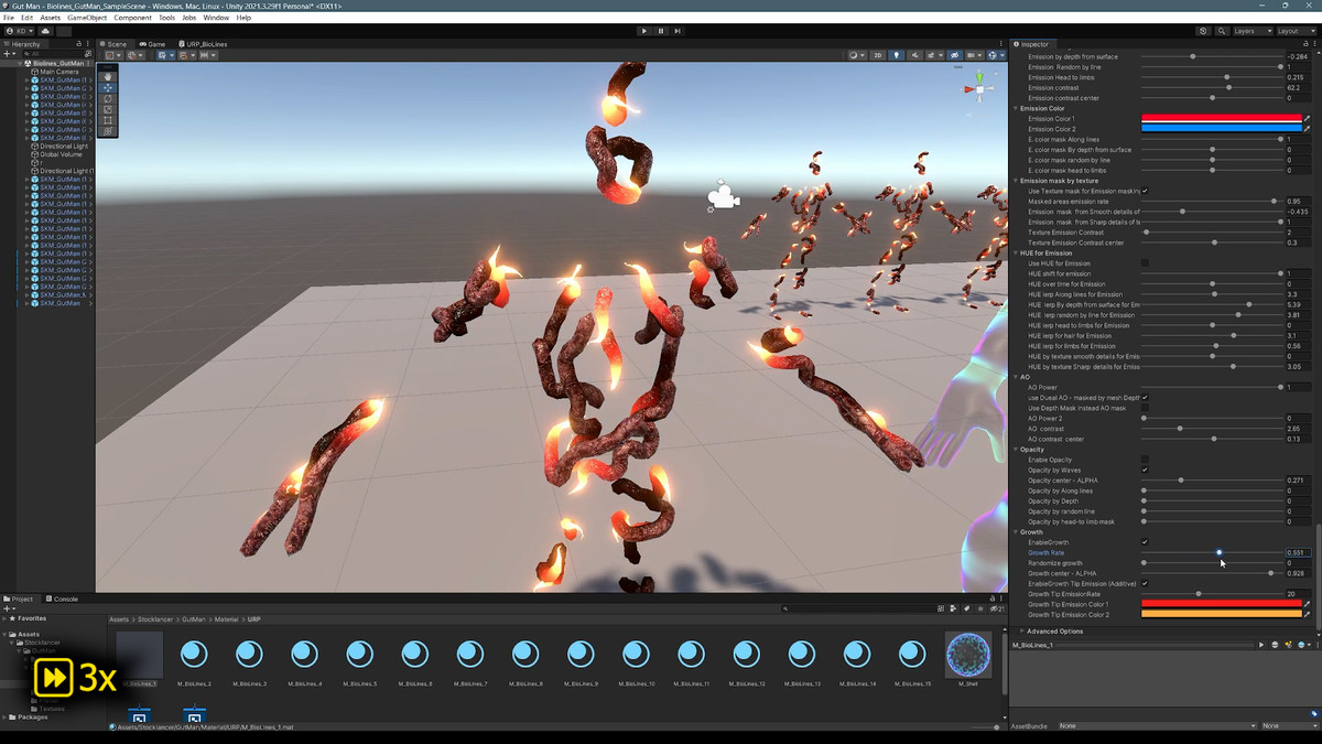 Bio Lines: Gut Man, a Humanoid Character for horror games