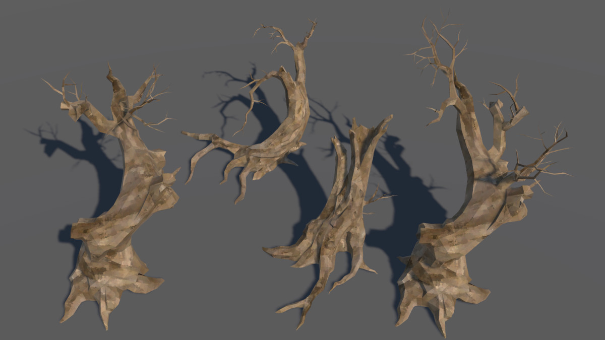LowPoly Nature DeadTree