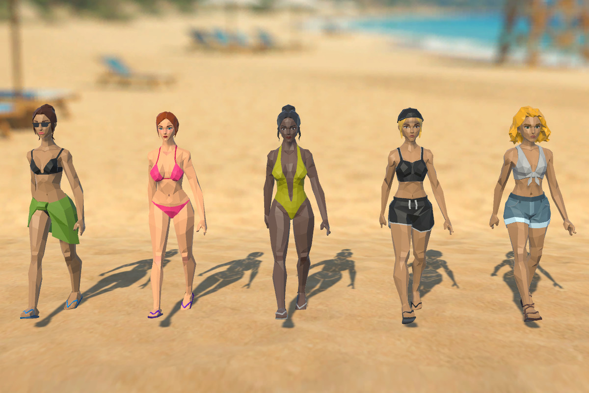 LowPoly Beach Characters
