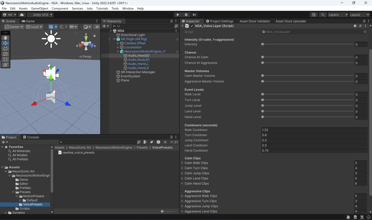 NeuroSonic Motion Audio Engine