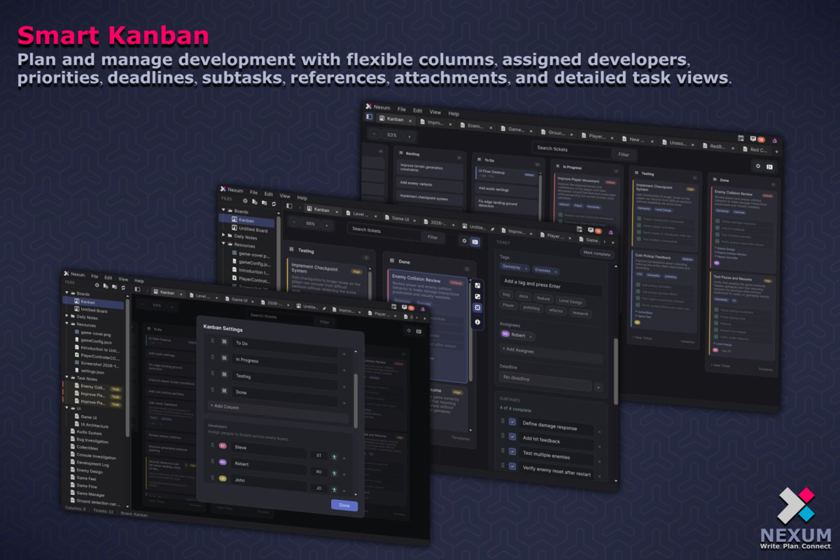 Nexum - Markdown Notes, Tasks & Connected Knowledge