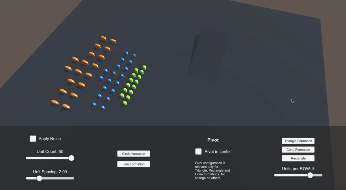 Moving Formations