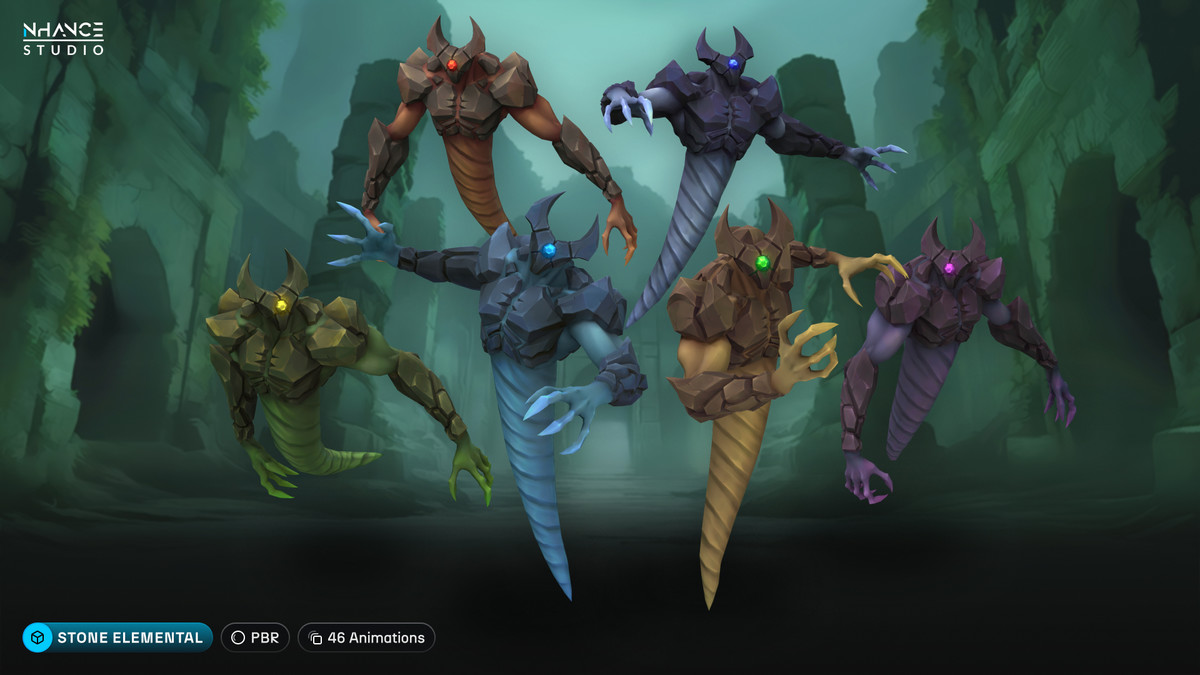 Stylized Fantasy Elementals Pack #4