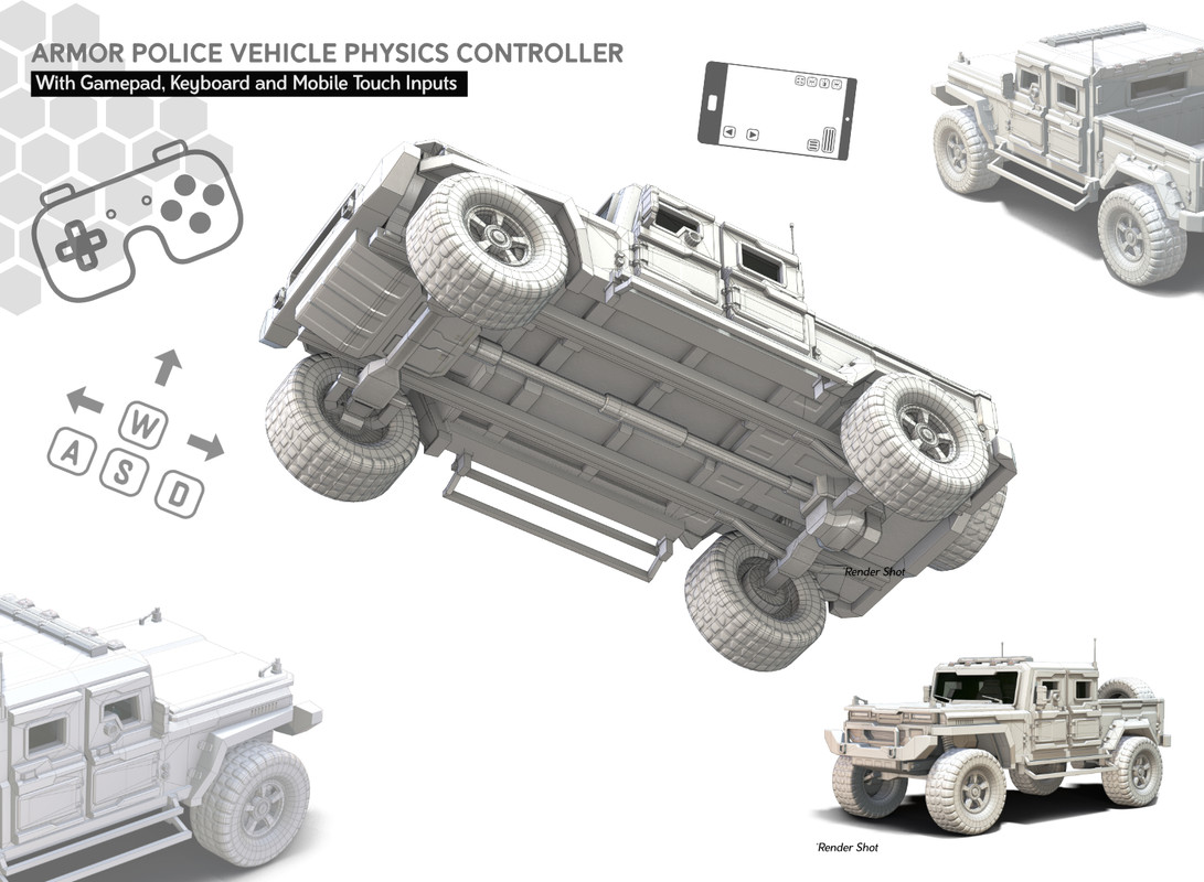 Armor Police Vehicle Physics (3 in 1 Bundle)