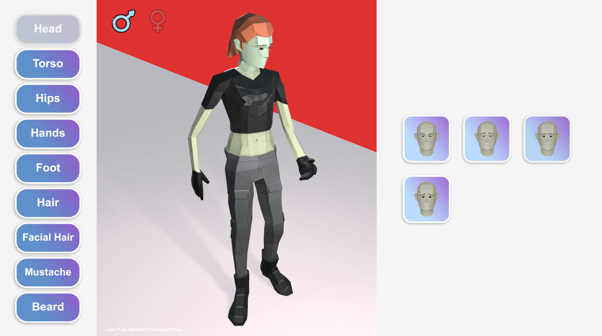 Low Poly Modular Character Pack