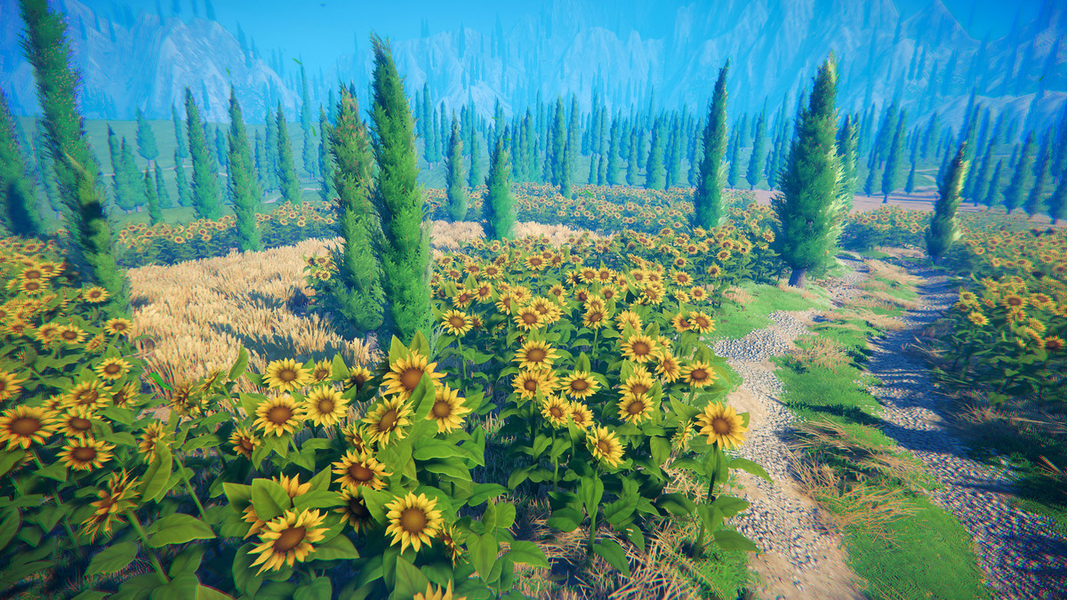 Stylized Cypress Valley