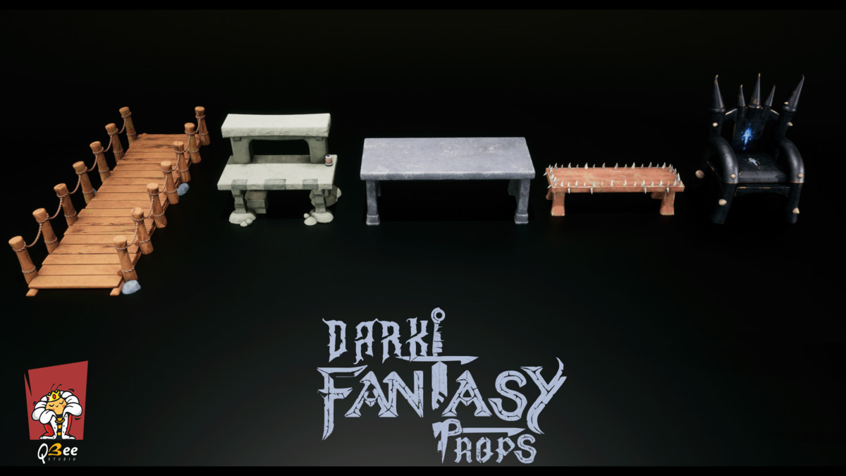 Dark Fantasy Stylized Props (Hellbound-1)