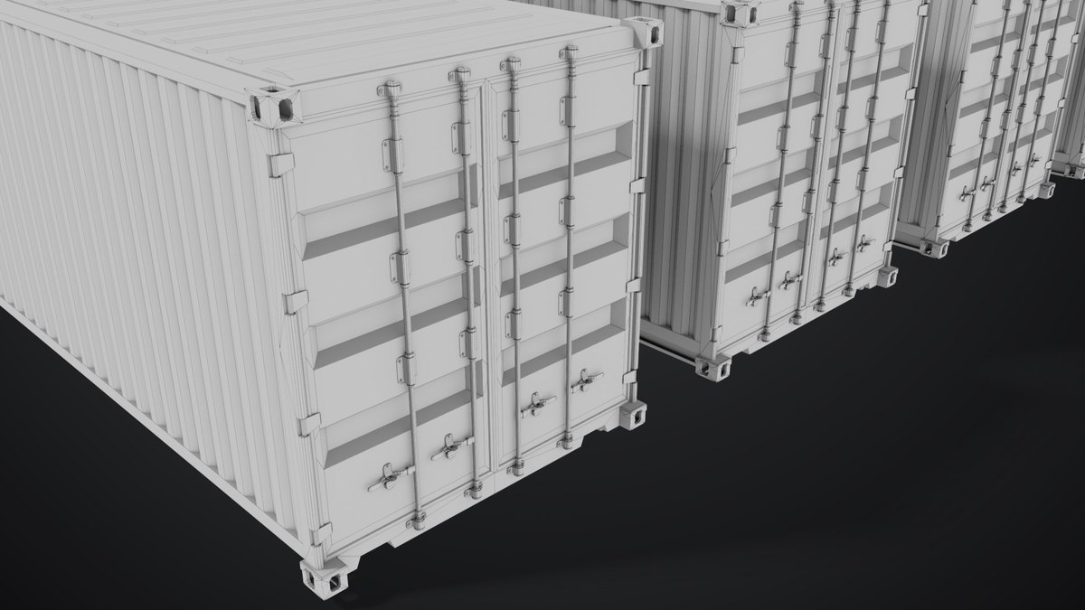 5 Cargo Dusty Container 20ft Single Mat