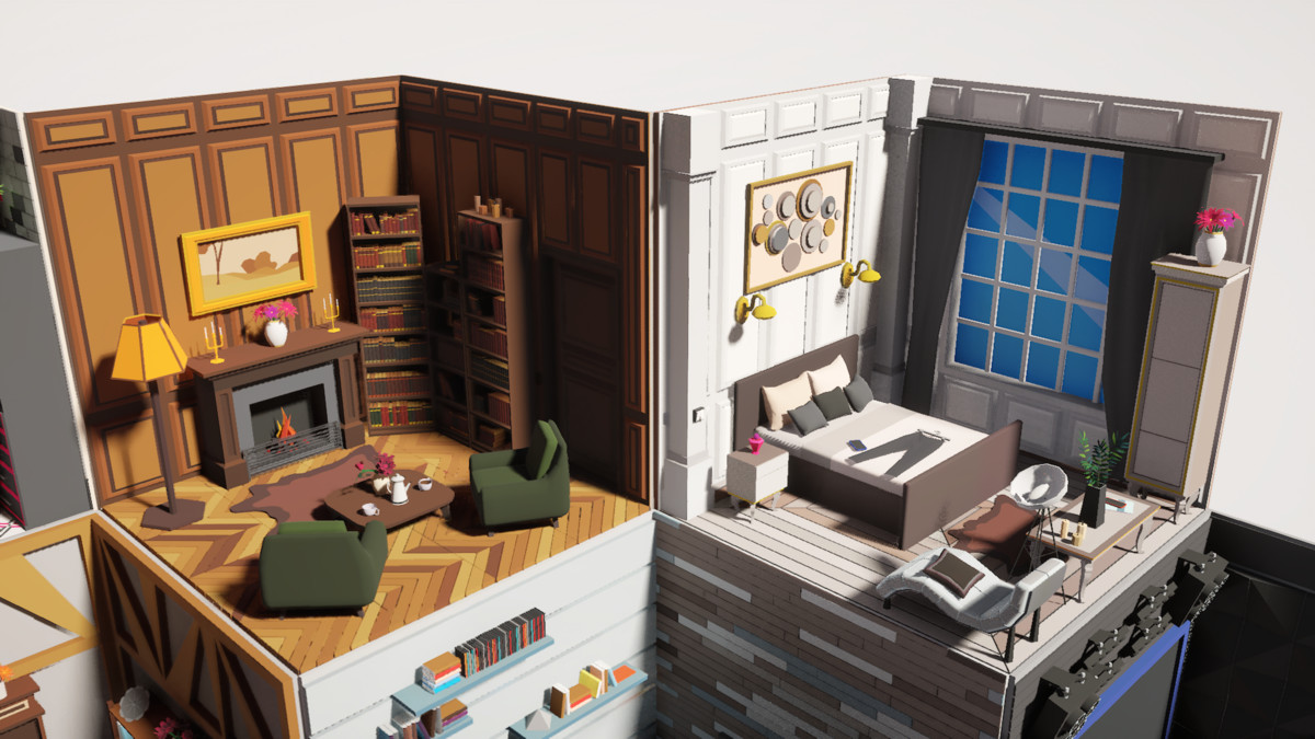 Low Poly 15 Rooms 1000+ objects Vol.2