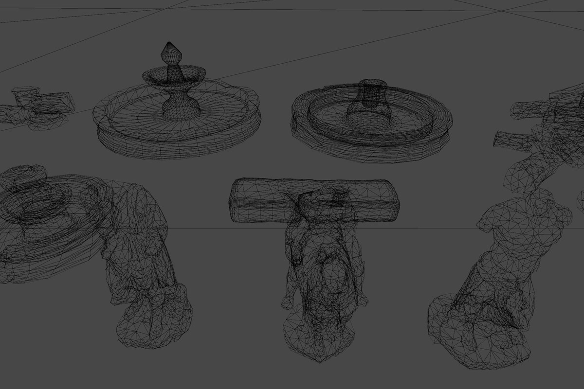 Brocken objects - Stone and Wood