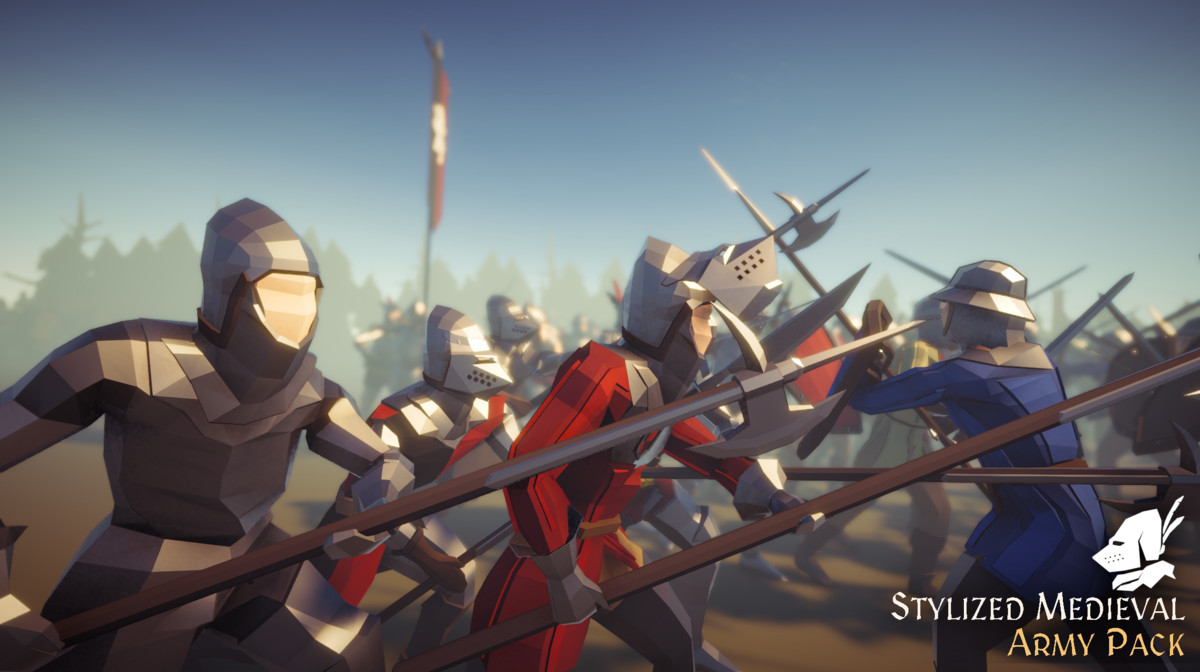 Stylized Medieval Army Pack – Low Poly Characters & Units