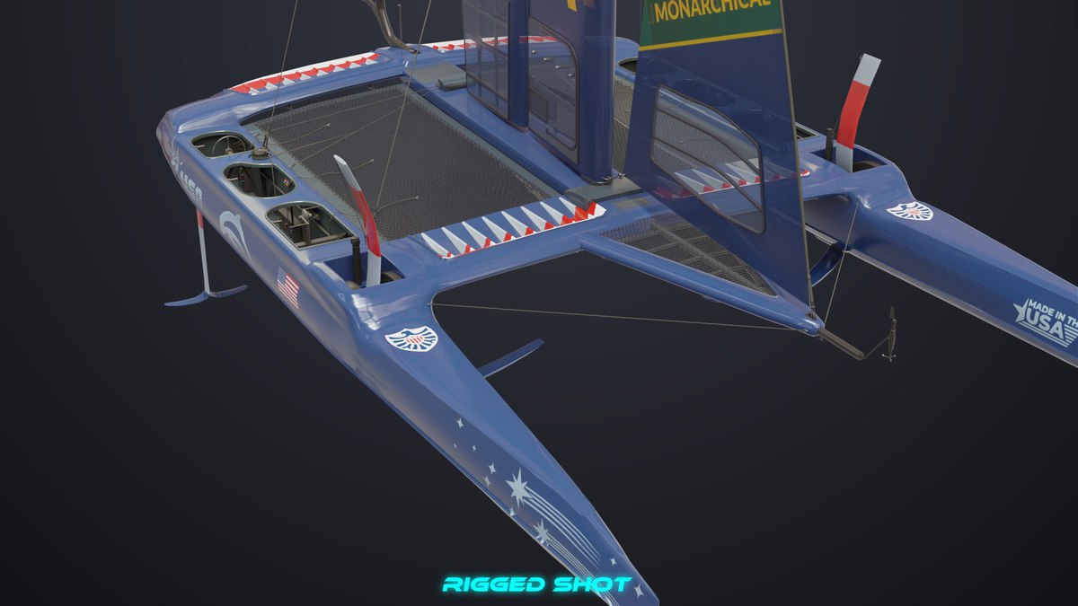 Yacht Hydrofoil Sailing Boats HDRP URP Textures