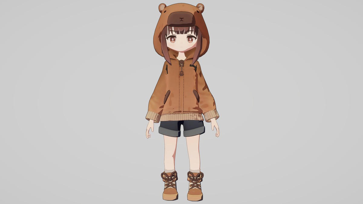 Cute Chibi Anime Girl Capybara Costume