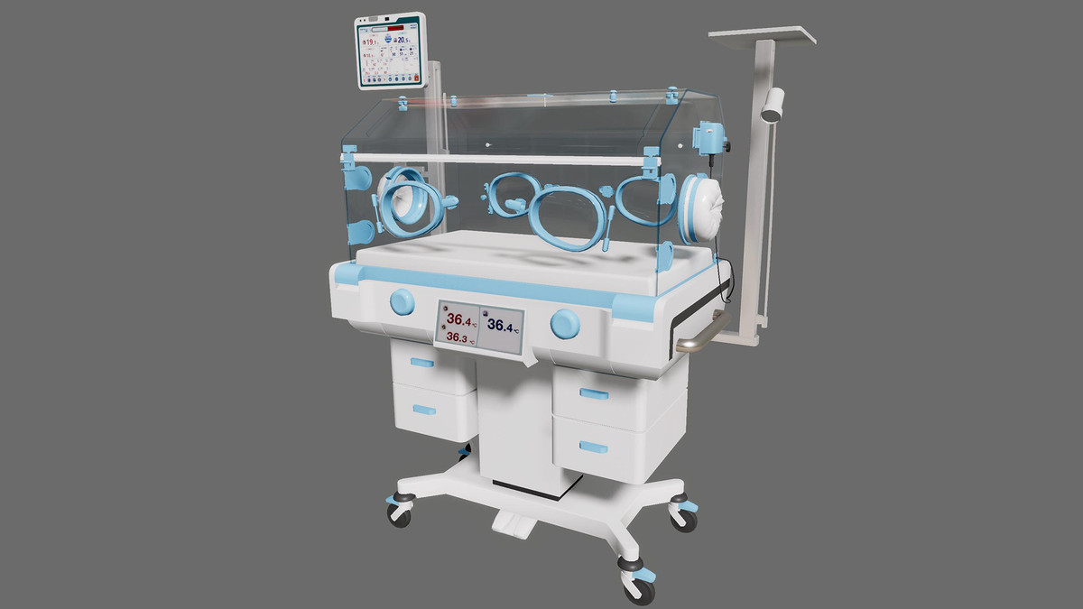 Infant Incubator 3D Model