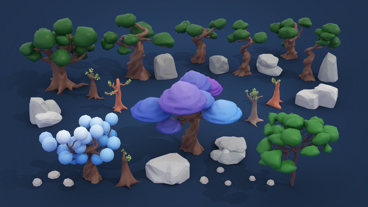 Fantasy - Low Poly 3D Models Pack