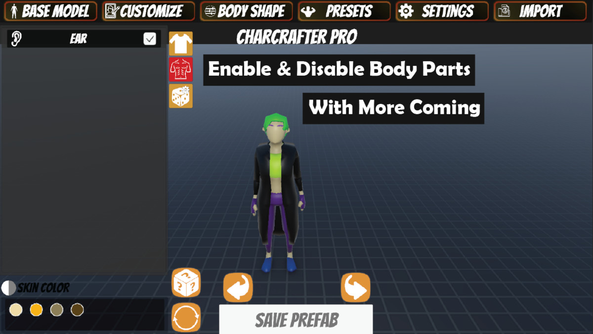 CharCrafter Pro - Moduler Low-Poly Character Creation
