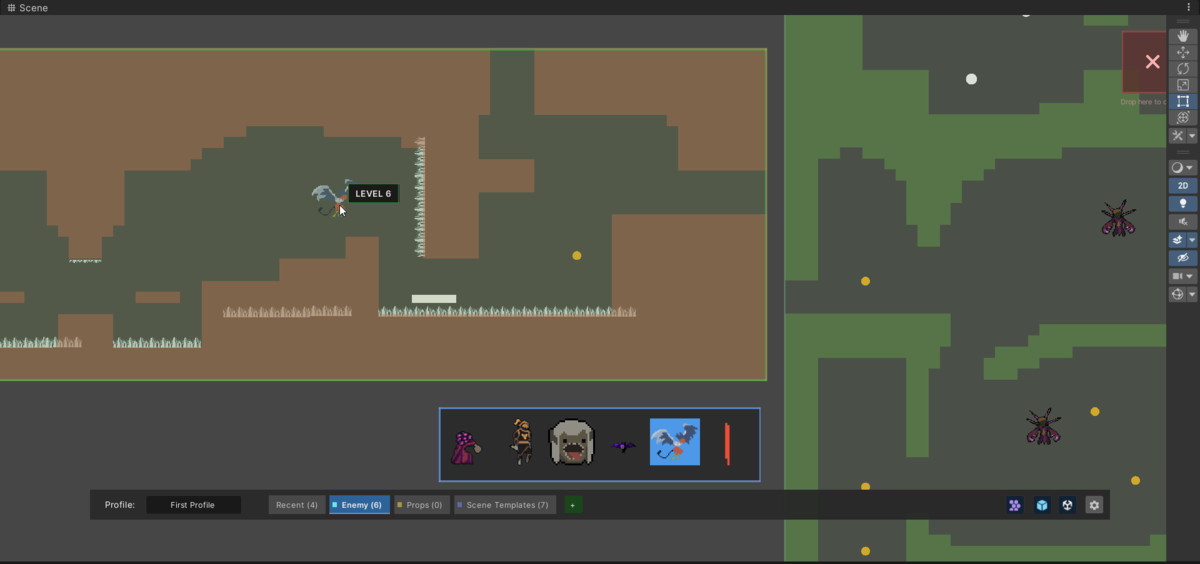 2D Multi Scene Level Designer: MetroidVania/RPG WorldBuilder