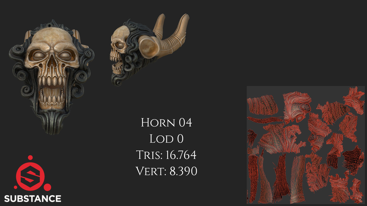 4 Blowing Horns - Dark Fantasy