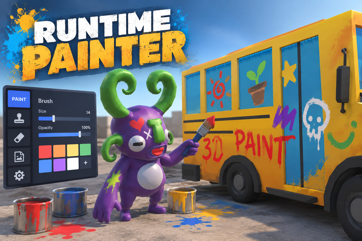 3D Texture Painter – Editor & Runtime Painting