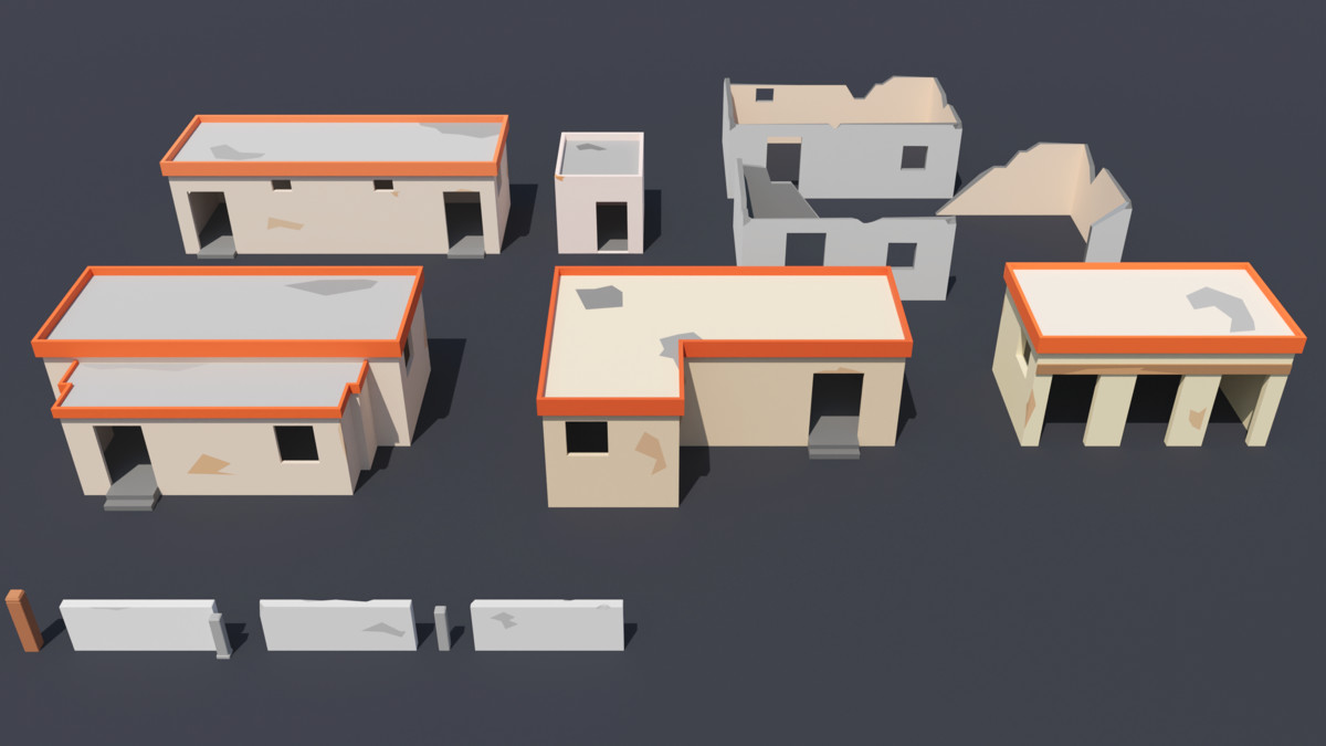 Desert Environment pack - Low Poly 3D