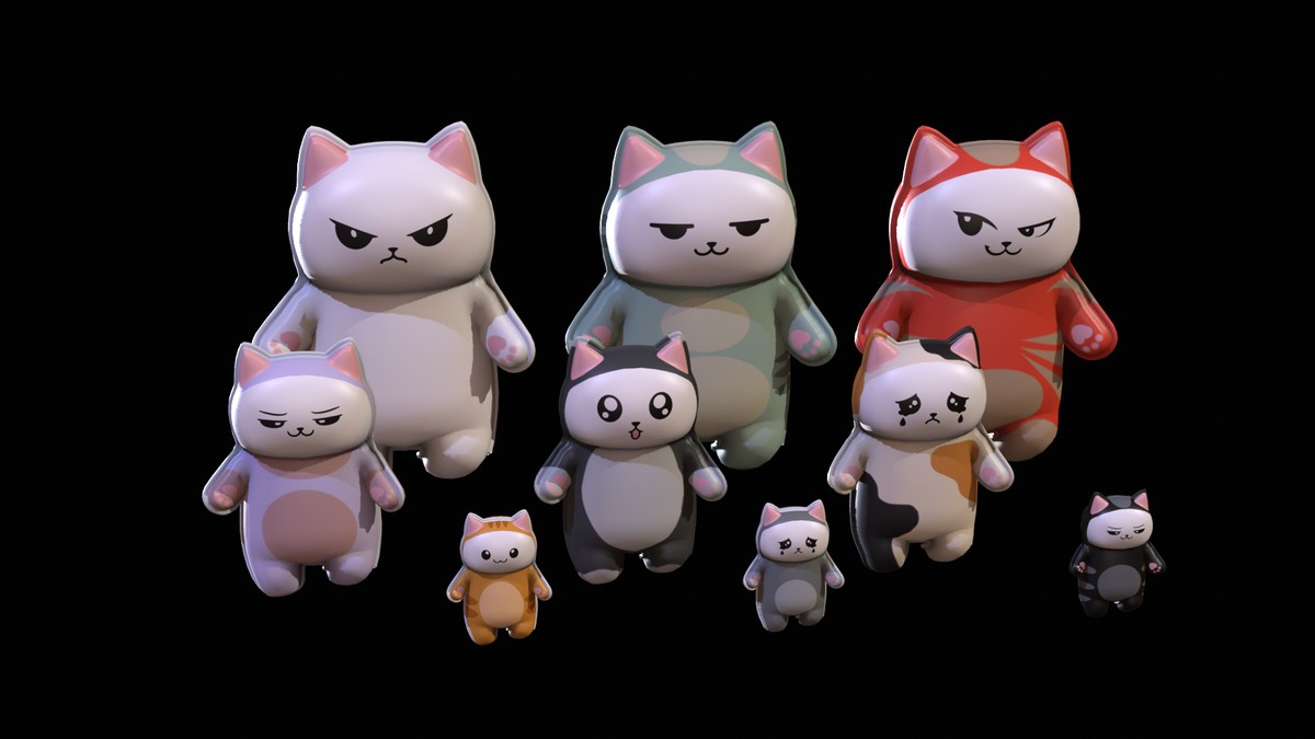 Chibi Carton Cat
