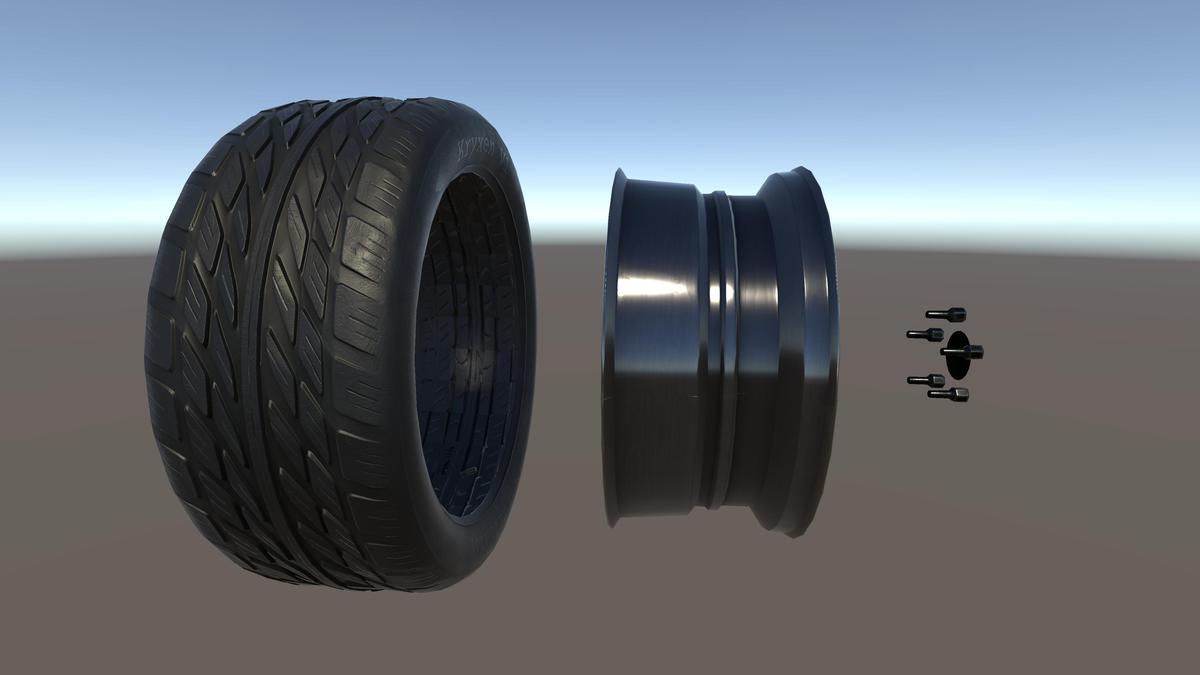 Kryxen Wheel V1 - Dark_Chrome - Game Ready