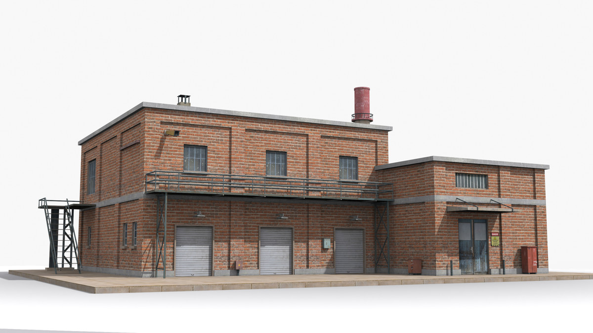 Factory Base Design Industrial Factory Building – Variant 04 by AAK Studios