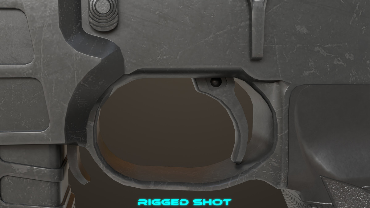 Sniper Rifle 04 Black URP HDRP Textures