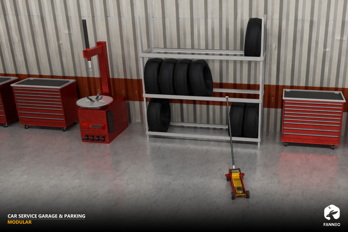 Modular - Car Service Garage & Parking (Interior & Exterior)