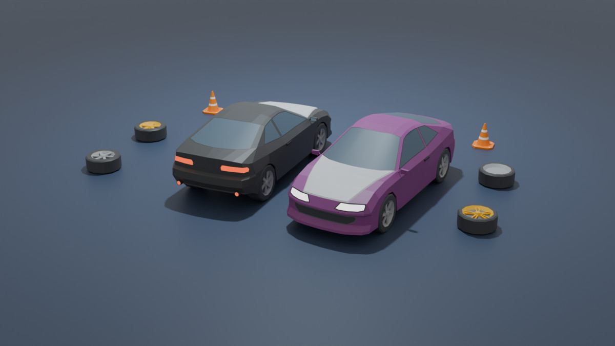 Mobile Optimize-Low Poly Cars