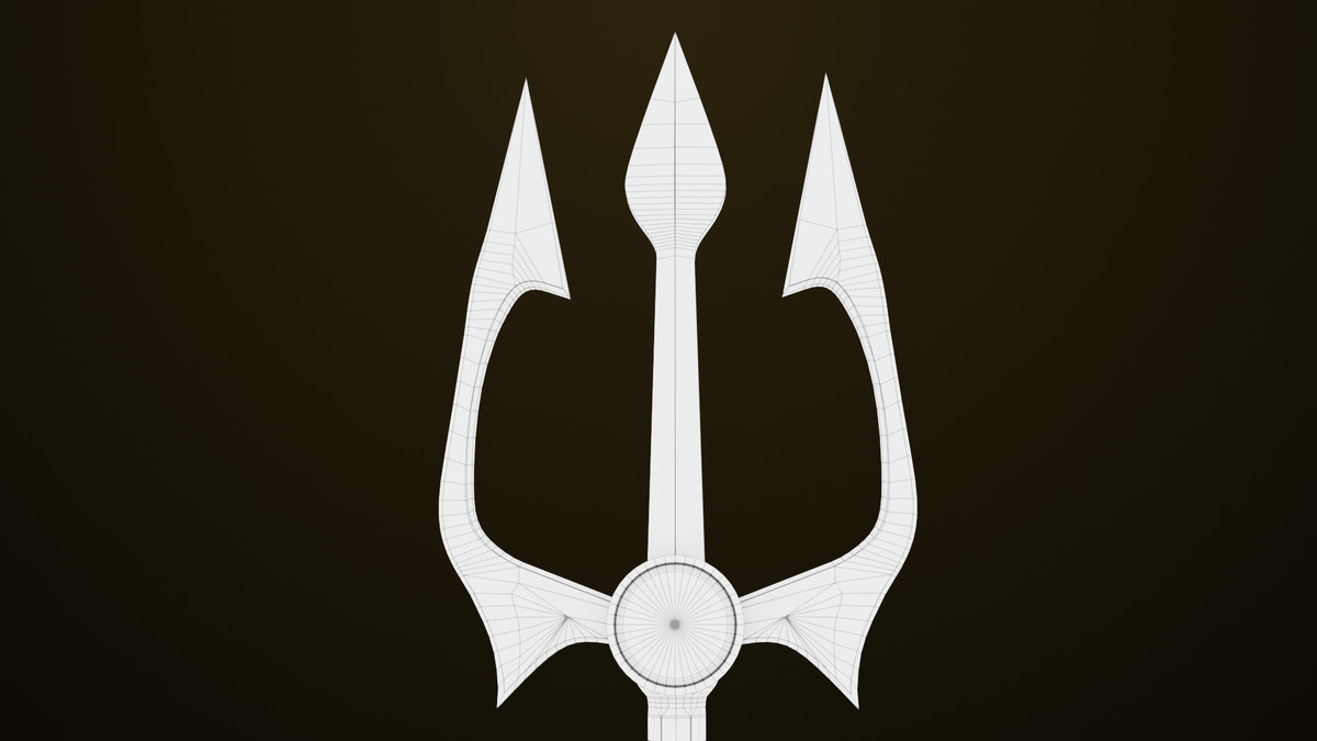 Medieval Trident 02 URP HDRP Textures