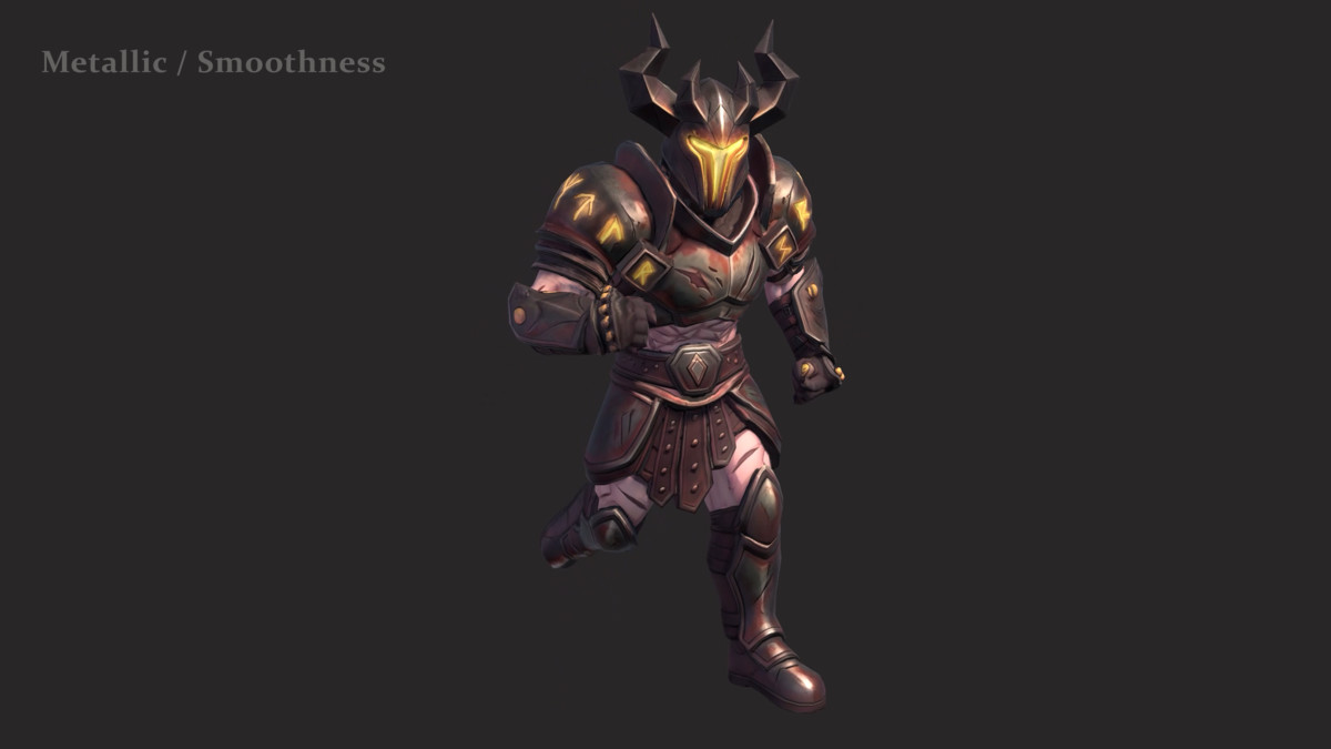 Stylized Infernal Warrior - Humanoid Low Poly