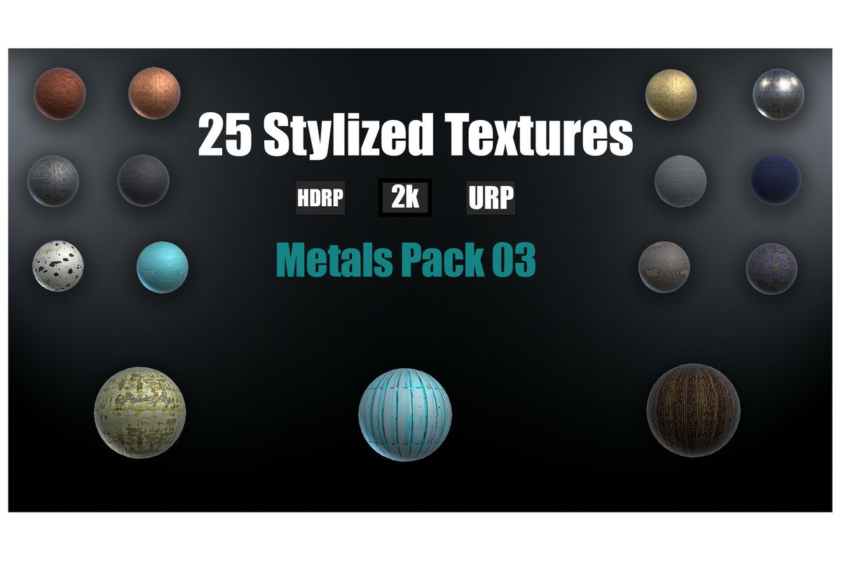 Stylized Metal Textures Mega Pack