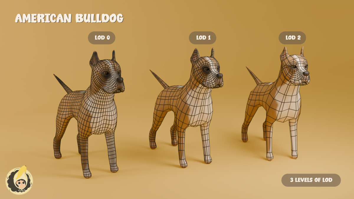 Animated American Bulldog