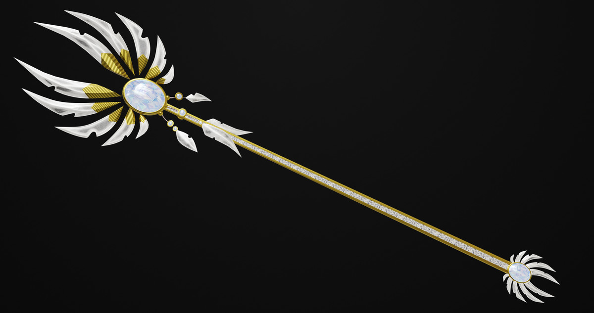 Fantasy Trident 08 URP HDRP Textures