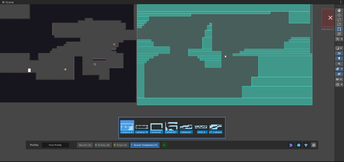 2D Multi Scene Level Designer: MetroidVania/RPG WorldBuilder