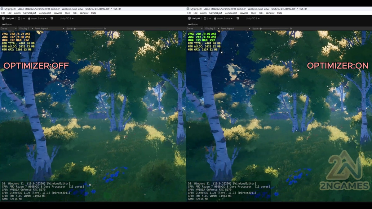 2NGAMES GPU INSTANCER / FPS OPTİMİZER
