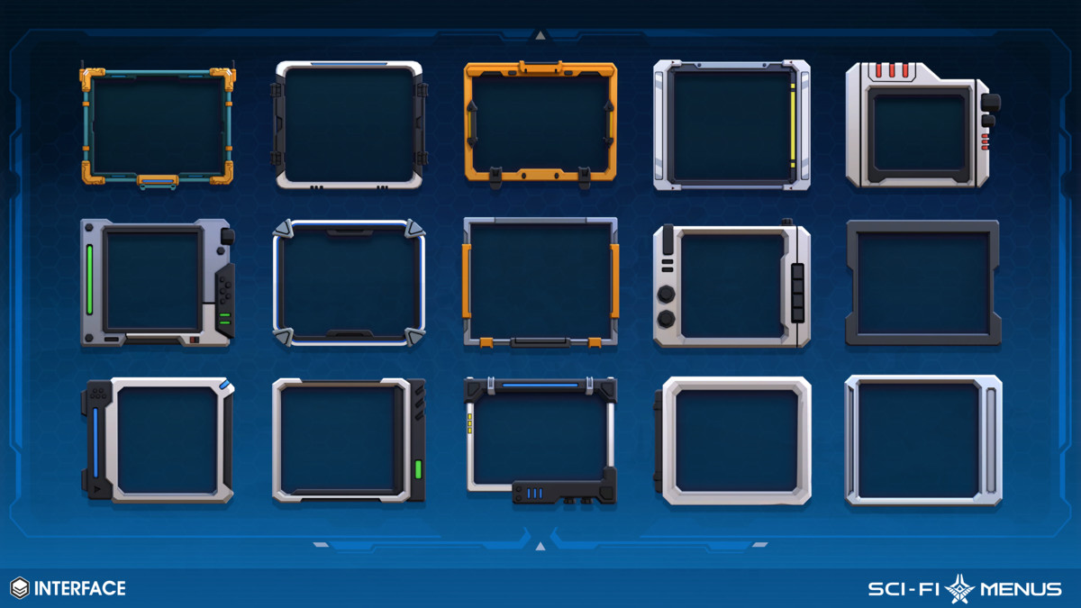 Sci-Fi Menus - Synty INTERFACE - GUI