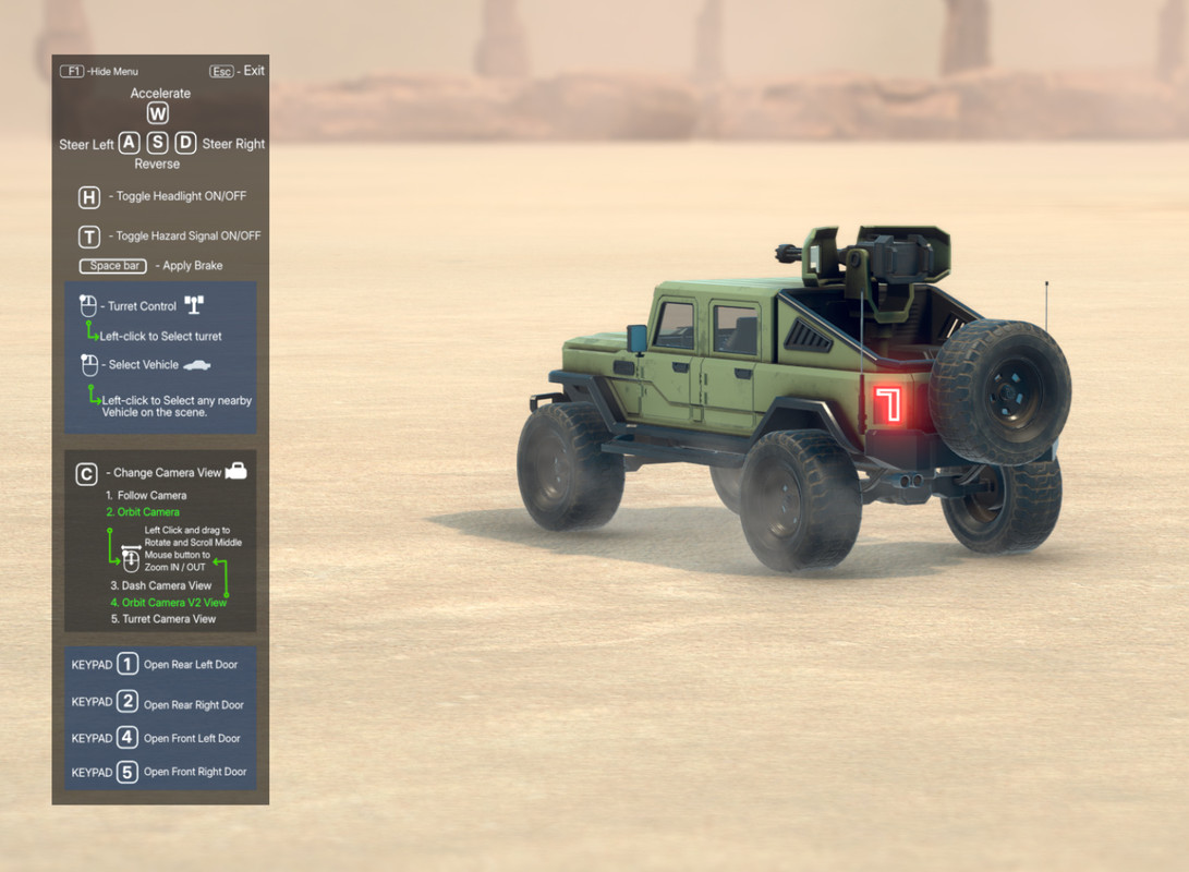 Combat Military Vehicle - Drivable 4x4 Pickup Truck