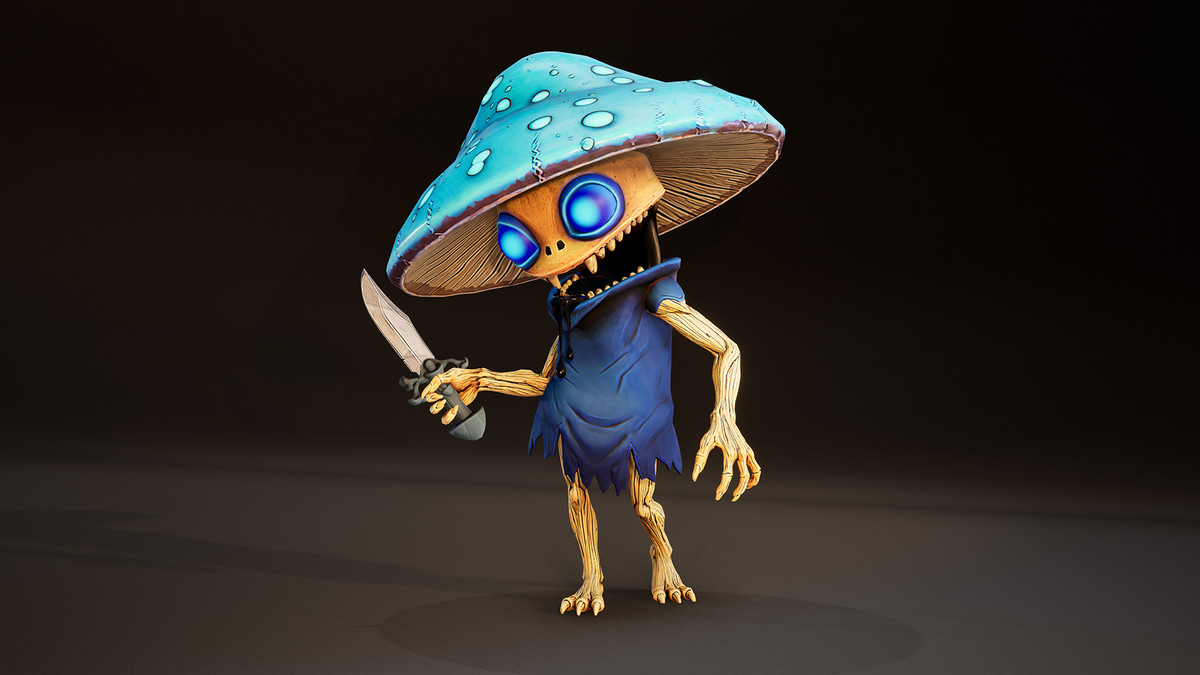 Stylized Mushroom Character Pack – Rigged Game Ready Fantasy Characters