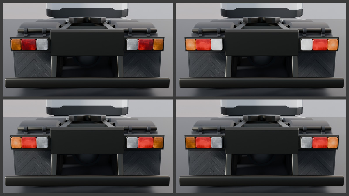 European Semi Truck + Tanker Trailer | Detailed Interior & Functional Lights