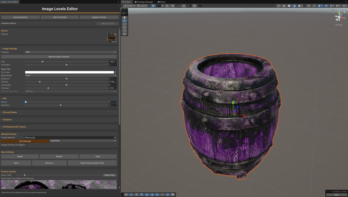 Image Levels Editor