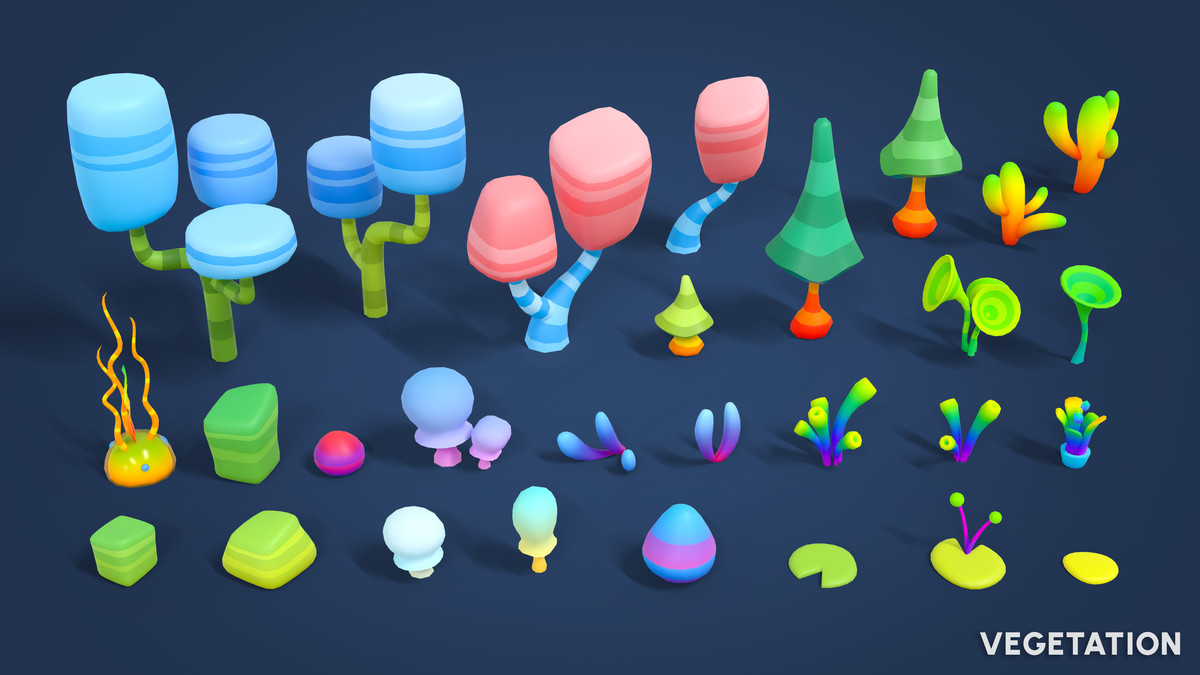 Adventure Land - Low Poly 3D Models Pack