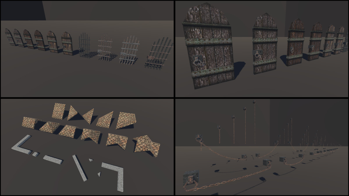 Retro Style Module Abandoned Ruins - Retro Style Modular Environment Pack