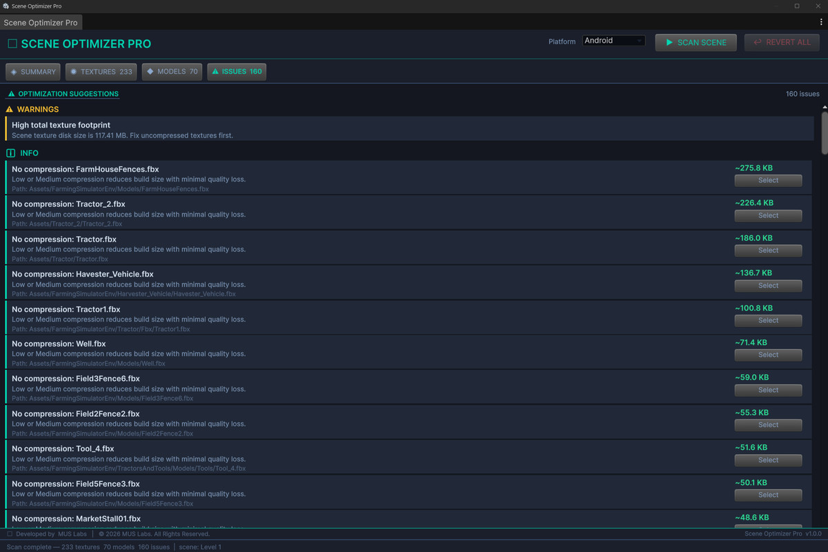 Scene Optimizer Pro