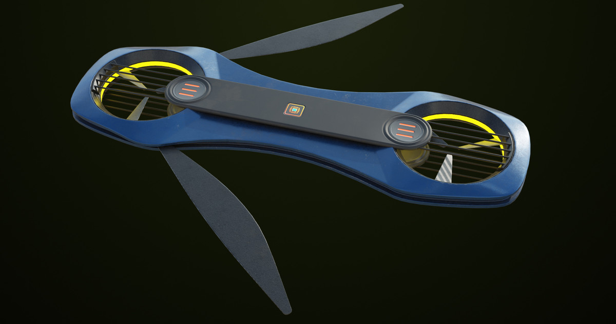 Sci Fi Hoverboard 02 URP HDRP Textures