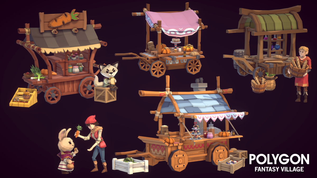 POLYGON - Fantasy Village - Art by Synty, image 36